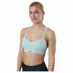 Reebok S Lux Strappy Sports Bra Green* Sport-Bh:Ar|Träning