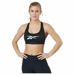 Reebok S Lux Vector Racer Bra Black* Sport-Bh:Ar|Träning