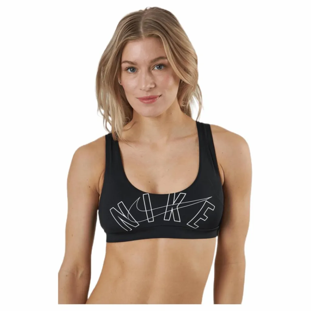 Nike Swim Scoop Neck Bikini Top Black* Simning|Badkläder