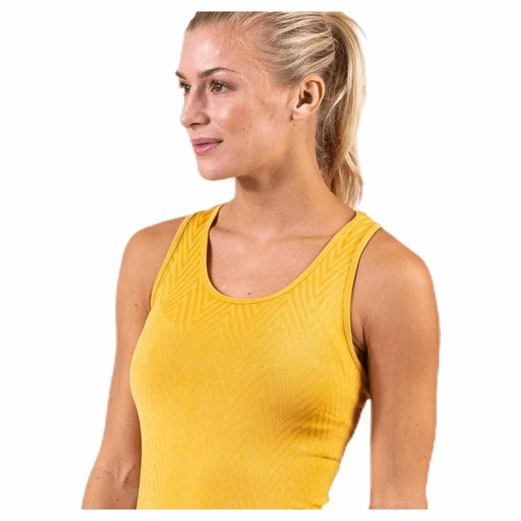 Casall Seamless Chevron Racerback Yellow* Linnen|Träning