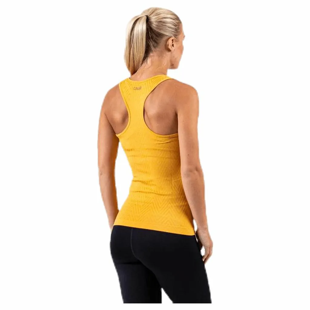 Casall Seamless Chevron Racerback Yellow* Linnen|Träning