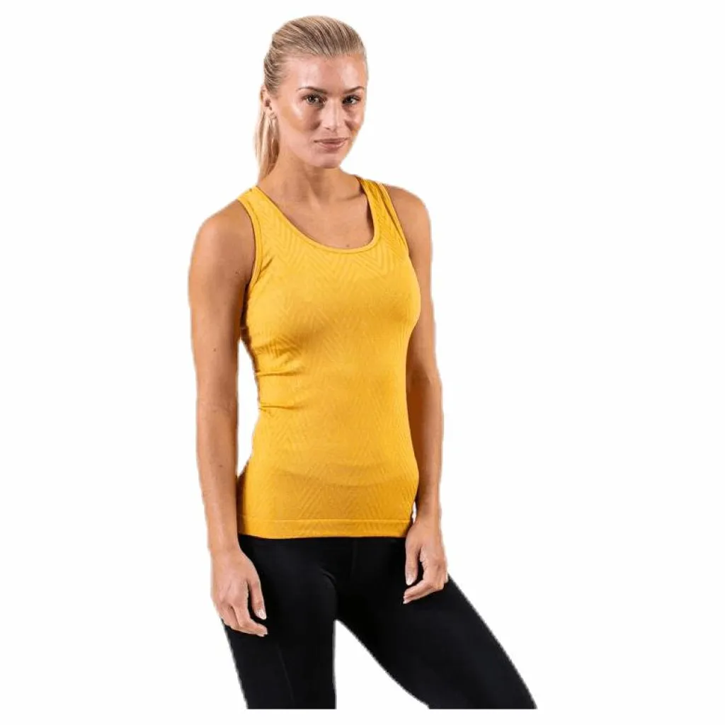 Casall Seamless Chevron Racerback Yellow* Linnen|Träning