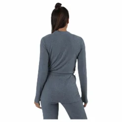 BLACC Serenity Rib Kimono Grey* Yoga|Tröjor