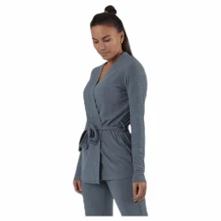 BLACC Serenity Rib Kimono Grey* Yoga|Tröjor