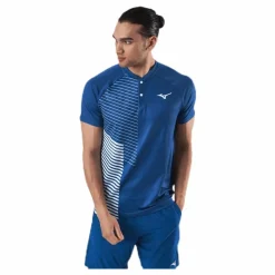 Mizuno Shadow Polo Blue* T-Shirts|Racketsporter