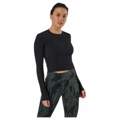 Casall Shiny Rib Long Sleeve Black* Tröjor|Träning