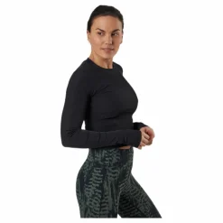 Casall Shiny Rib Long Sleeve Black* Tröjor|Träning