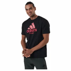 adidas Tennis Short Sleeve Tee Tennis Black* Racketsporter