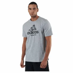 adidas Tennis Short Sleeve Tee Tennis Grey* Racketsporter