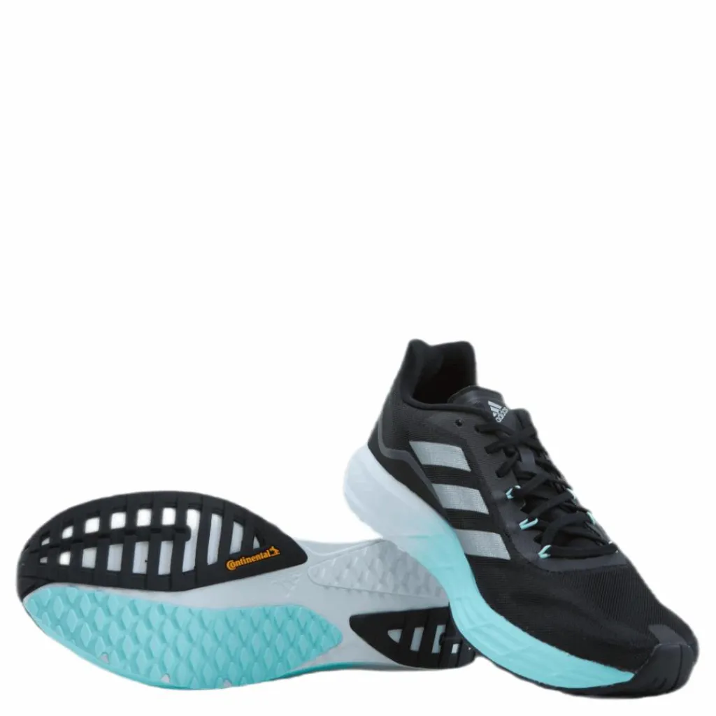 adidas SL20 Shoes Core Black / Silver Metallic / Clear Aqua* Löparskor|Löpning