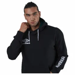 Umbro Sleeve Print Hoodie Black* Fotboll|Tröjor