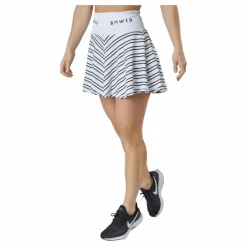 BOW19 Sofia/print Skirt Thin Stripe White/black* Racketsporter|Kjolar Och Klänningar