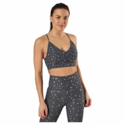 BLACC Soul Ruched Bra Patterned/Grey* Yoga|Sport-Bh:Ar