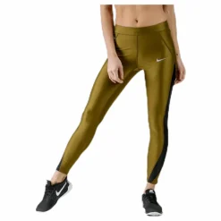 Nike Speed Metallic 7/8 Tight Black/Green* Tights|Träning