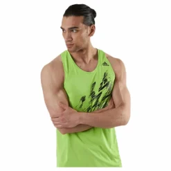 adidas Speed Singlet Yellow* Linnen|Löpning