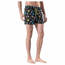Happy Socks Sponge Bob Swim Shorts Black* Simning|Badkläder