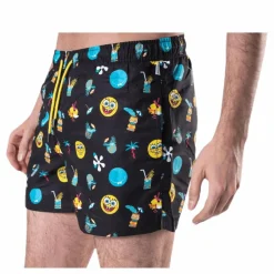 Happy Socks Sponge Bob Swim Shorts Black* Simning|Badkläder