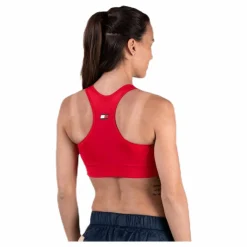 Tommy Hilfiger Sport Sports Bra Logo Medium Red* Sport-Bh:Ar|Träning