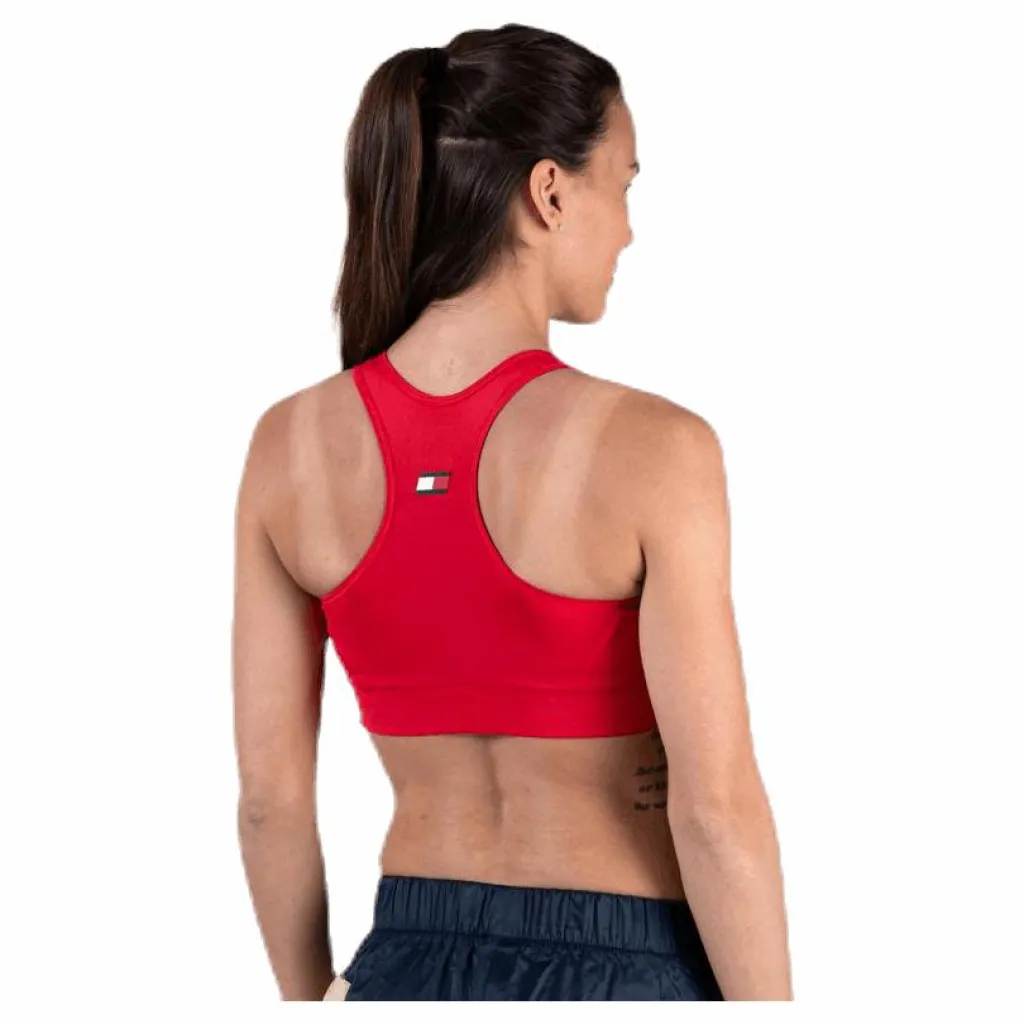 Tommy Hilfiger Sport Sports Bra Logo Medium Red* Sport-Bh:Ar|Träning