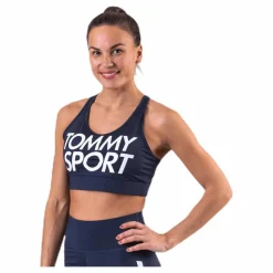 Tommy Hilfiger Sport Sports Bra Logo Mid Blue* Sport-Bh:Ar|Träning
