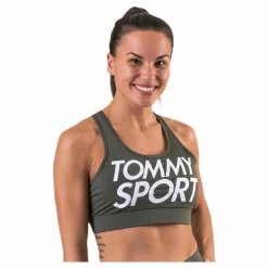 Tommy Hilfiger Sport Sports Bra Logo Mid Green* Sport-Bh:Ar|Träning