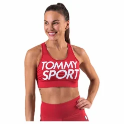 Tommy Hilfiger Sport Sports Bra Logo Mid Pink* Sport-Bh:Ar|Träning