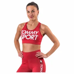 Tommy Hilfiger Sport Sports Bra Logo Mid Pink* Sport-Bh:Ar|Träning