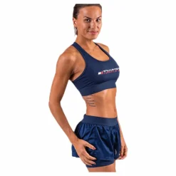 Tommy Hilfiger Sport Sports Bra Medium Tri Logo Blue* Sport-Bh:Ar|Träning