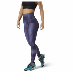 Reebok Sr Lux Hr 2.0 Aop Tight Purple* Tights|Träning