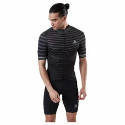 Odlo Stand-Up Collar Zeroweight Ceramicool Black/Grey* Cykling|T-Shirts