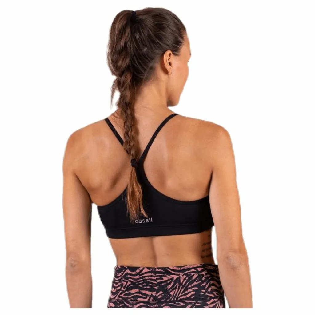 Casall Strappy Sports Bra Black* Sport-Bh:Ar|Träning