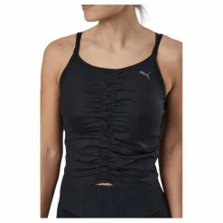 Puma Studio Foundation Ruched Tank Black* Yoga|Linnen