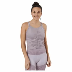 Puma Studio Foundation Ruched Tank Quail Heather* Yoga|Linnen