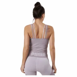 Puma Studio Foundation Ruched Tank Quail Heather* Yoga|Linnen