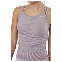 Puma Studio Foundation Ruched Tank Quail Heather* Yoga|Linnen