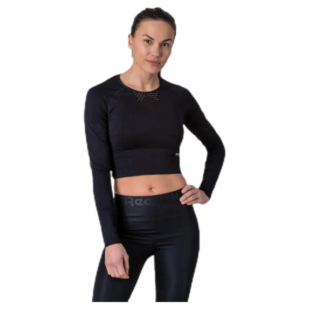 Superdry Studio Seamless Long Sleeve Black* Tröjor|Träning