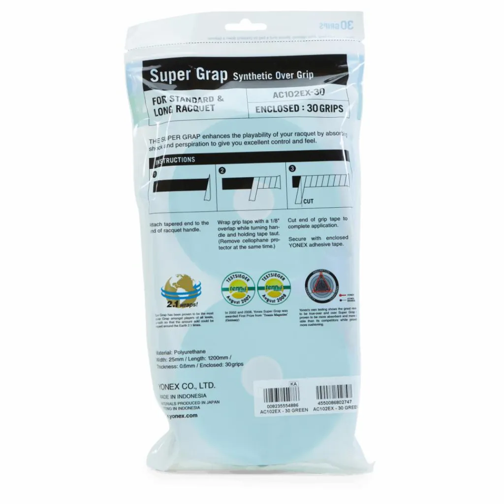 Yonex Super Grap Coil Green* Racket Och Bollar|Racketsporter