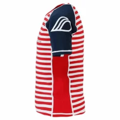 Didriksons Surf Shortsleeve UV Top Blue/Red*Barn Simning|Badkläder