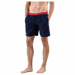 Kappa Swim Shorts, Logo Birtec Blue/White/Red* Simning|Badkläder