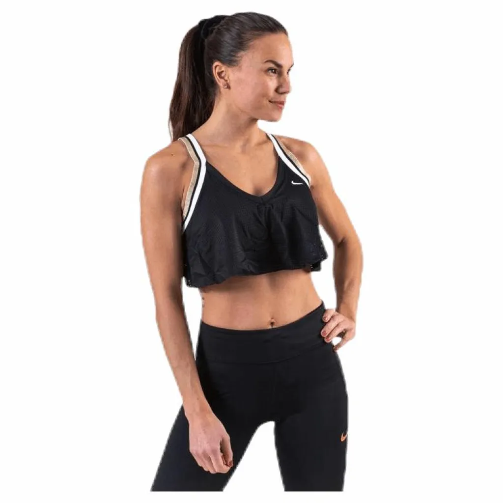 Nike Swoosh HBR Strap Bra White/Black* Sport-Bh:Ar|Träning
