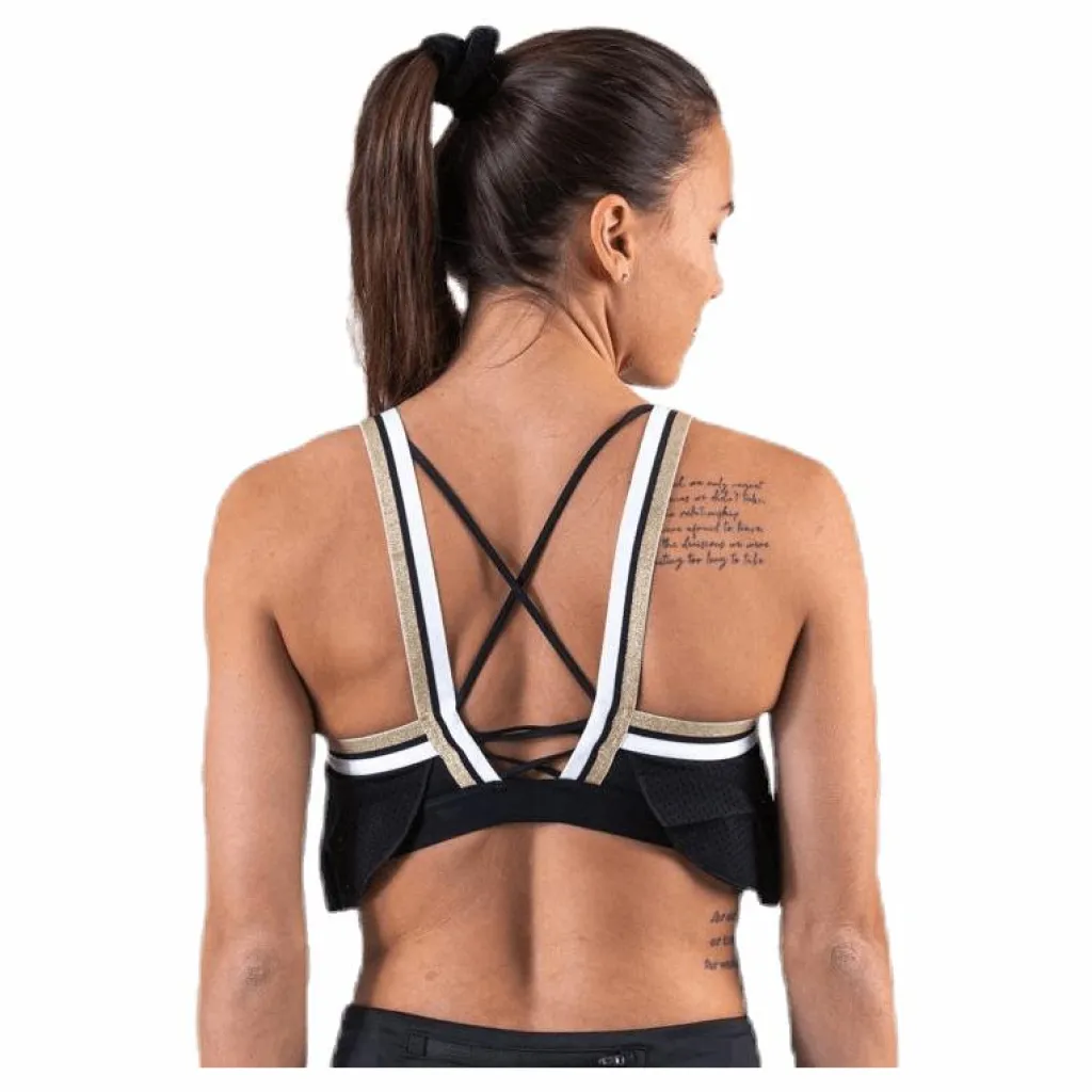 Nike Swoosh HBR Strap Bra White/Black* Sport-Bh:Ar|Träning