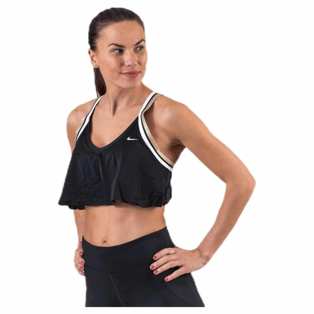 Nike Swoosh HBR Strap Bra White/Black* Sport-Bh:Ar|Träning