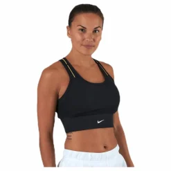 Nike Swoosh Icnclsh Pkt Bra Pd Black* Sport-Bh:Ar|Träning