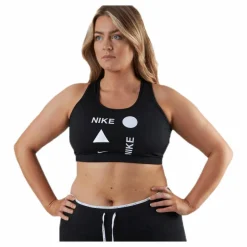 Nike Swoosh Icon Clash Bra Plus White/Black* T-Shirts|Träning