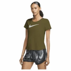 Nike Swoosh Run SS White/Green* Löpning|T-Shirts