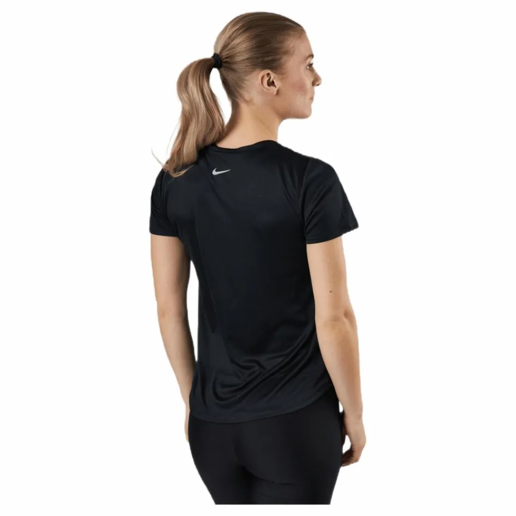 Nike Swoosh Run Top SS Black/Silver* Löpning|T-Shirts