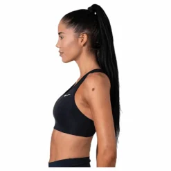 Nike Swoosh Women's Medium-Support Non-Padded Sports Bra BLACK/WHITE/WHITE* Löpning|Träning
