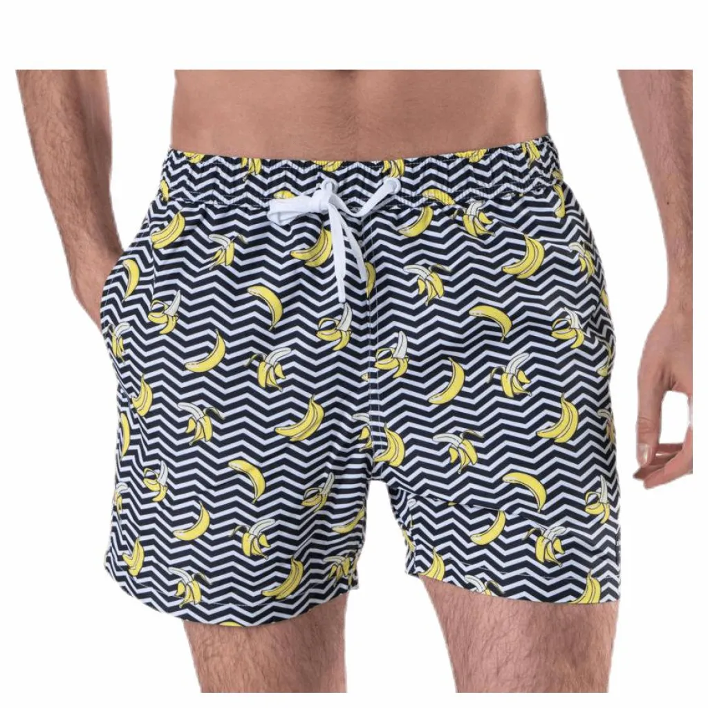 Björn Borg Sylvester Loose Shorts Black/Yellow* Simning|Badkläder
