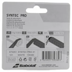 Babolat Syntec Pro 1-Pack white* Racketsporter|Racket Och Bollar