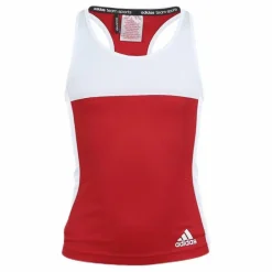 adidas T16 CC Tank YG White/Red*Barn Linnen|Racketsporter